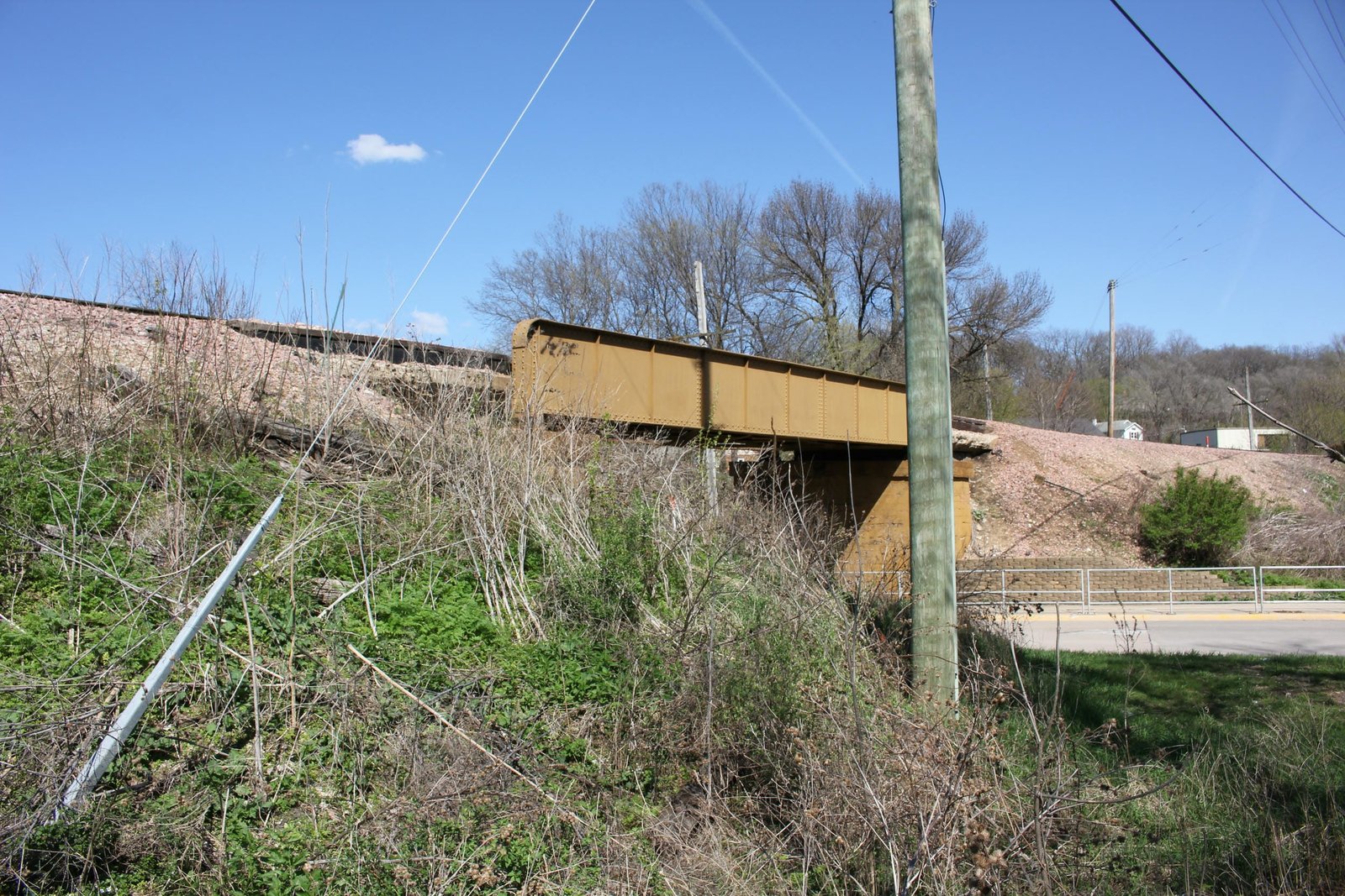 Looking east